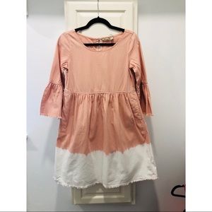 Fun, pine and white tie-dye dress
